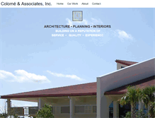 Tablet Screenshot of colome-architect.com
